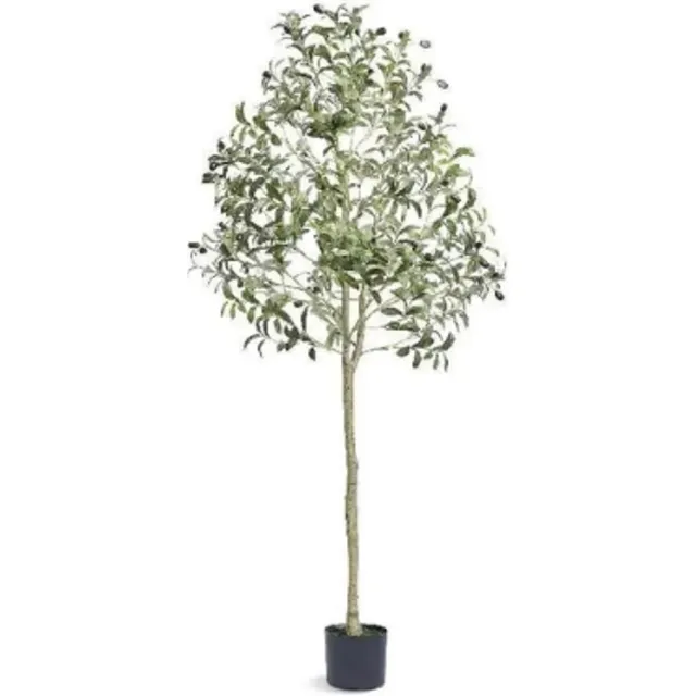 NaevaMi Olijfboom - Kunstboom - Olijfboom Kunstplant- Kunstplanten - Kunstplanten voor Binnen - Kunstplanten voor Buiten - Kunstplant in Pot - 1.5m Hoog