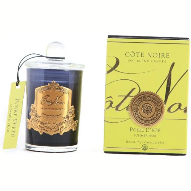 Cote Noire Geurkaars Summer Pear 75gr goud - Cote Noire