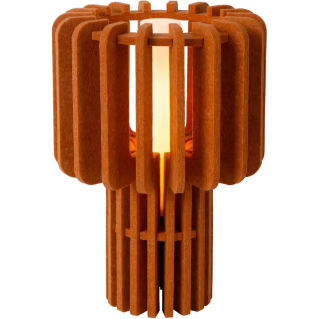 Lucide ROLLO - Tafellamp - 1xE27 - Terracotta Terracotta, Opaal