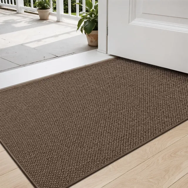 My Ninki ® Extra Absorberende Vuilvangmat voor Binnengebruik met Antislip Onderkant, 44 x 75 cm, Bruin