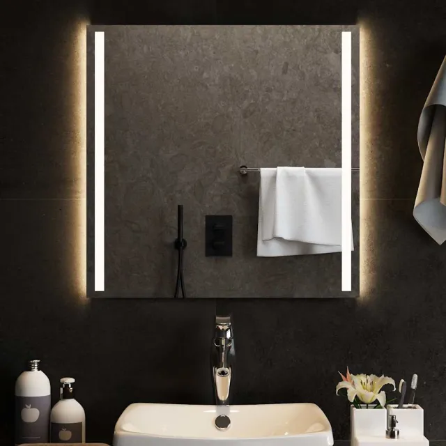 vidaXL Badkamerspiegel LED 60x60 cm Transparent