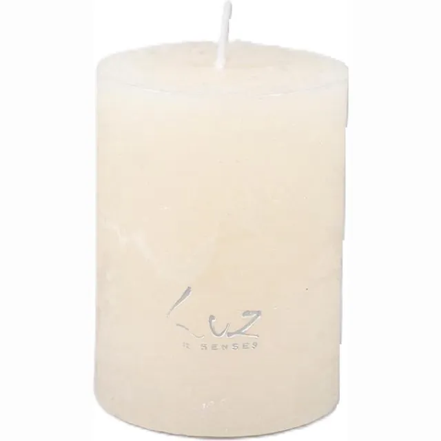 LUZ Rasteli Luz Your Senses Stomp Kaars Wit-Aspergewit D 6 cm H 8 cm Voordeelaanbod Per 2 Stuks