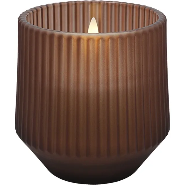 Uyuni Lighting Uyuni LED geur kaars - Awaken - Bruin - 8,5 cm x 9,5 cm