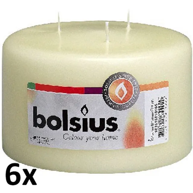 Bolsius Mammoetkaars - 100/150 mm - 2 stuks - Ivoor