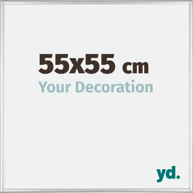 yd. Your Decoration - Fotolijst 55x55 cm - Aluminium - Zilver Hoogglans - Kent