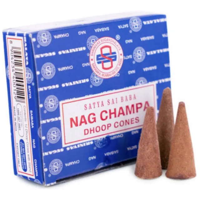 Satya INCIENSO CONO NAGCHAMPA 12X19G bruin