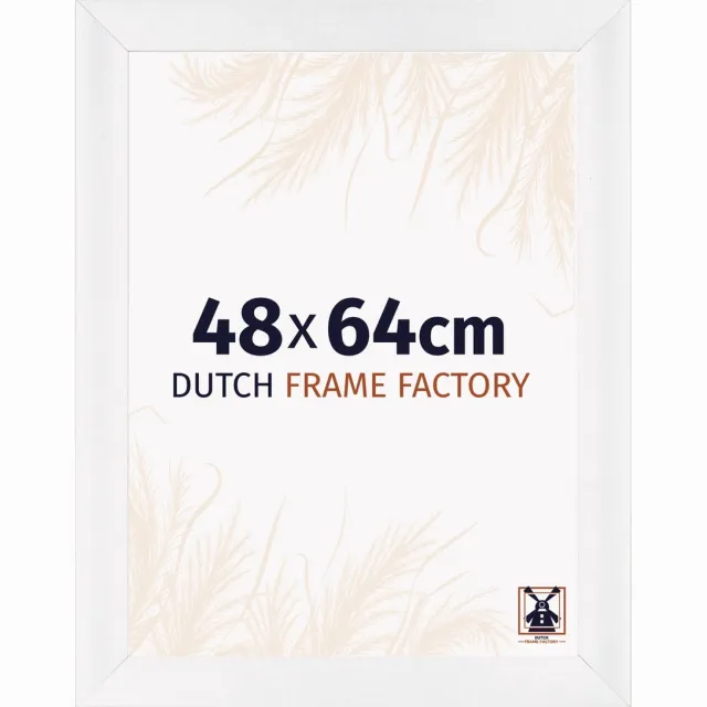 Dutch Frame Factory Fotolijst 48x64 cm - MDF - Wit Hoogglans - Praag