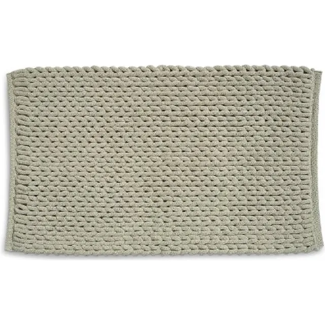 Kela Badkamer Vloerkleed, Badmat, 65 x 55 cm, Taupe, Gerecycled Polyester, Katoen - Kela | Masha
