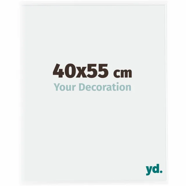 yd. Your Decoration - Fotolijst 40x55 cm - Kunststof - Wit Hoogglans - Bordeaux