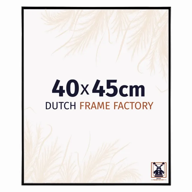Dutch Frame Factory Fotolijst 40x45 cm - Kunststof - Zwart Hoogglans - Easy