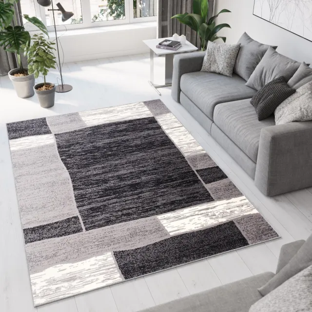Tapiso Dream Vloerkleed Grijs Modern Woonkamer Laagpolig Tapijt Maat- 200x300 Grijs 22