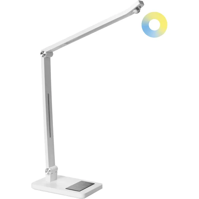 Beliani LEPUS - Bureaulamp LED - Zilver - Synthetisch materiaal