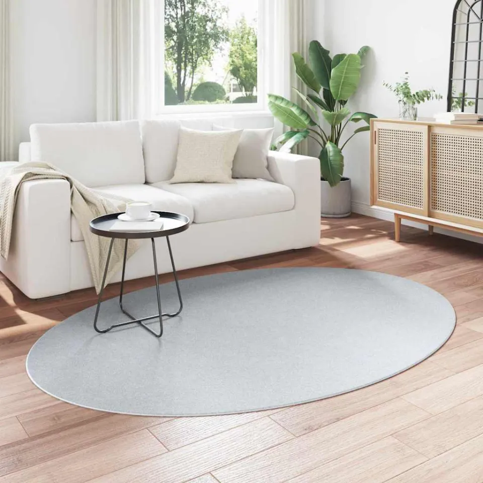 vidaXL Tapijt HUARTE Grijs 140 x 200 cm 100% Polyester, foto 3
