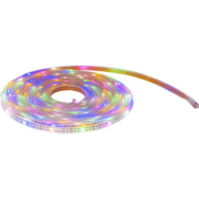 Star Trading LED blokkaars Flame Stripe gemaakt van was Transparant
