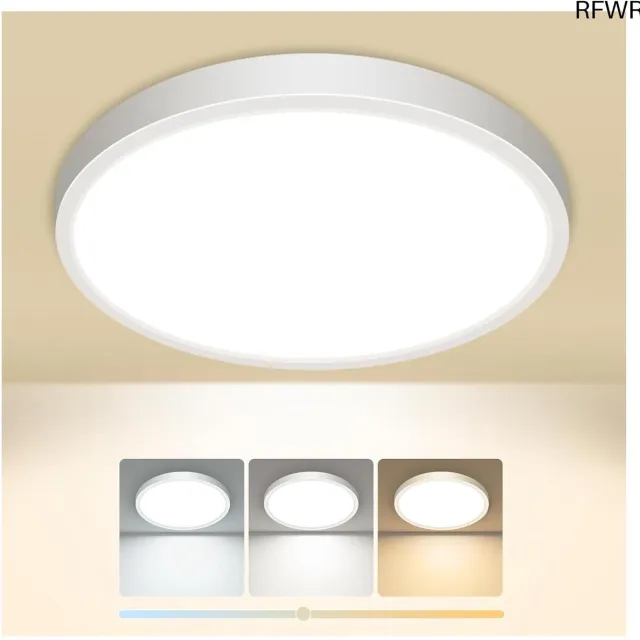 RFWR Waterdichte LED Plafondlamp - Instelbare Kleurtemperatuur en Energiebesparend Wit
