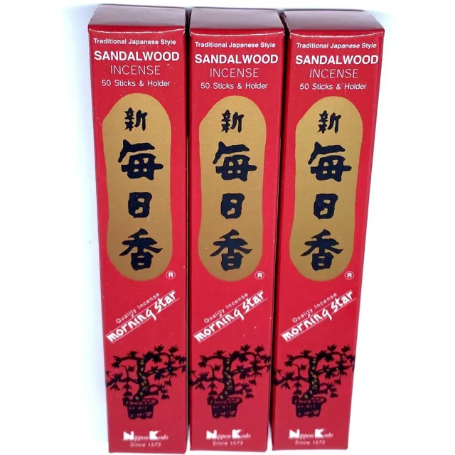 Morning Star Sandalwood Incense - wierook stokjes - 3-pack Bruin