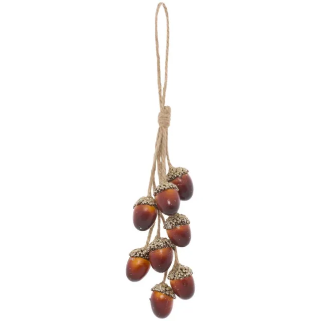 Feeric lights & Christmas Kerstboomversiering van houten eikels, 9 cm Marron