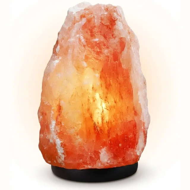 Golermo Himalaya Zoutlamp 3KG – Dimbare Tafellamp – Sfeerverlichting & Nachtlampje – Natuurlijke Luchtionisator – Inclusief E14 Lamp - Cadeau Oranje