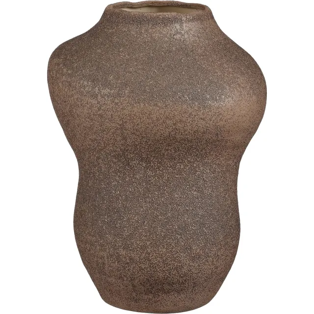 Goossens Vaas Ilse - bruin - keramiek - 24 x 34 x 24 keramiek bruin