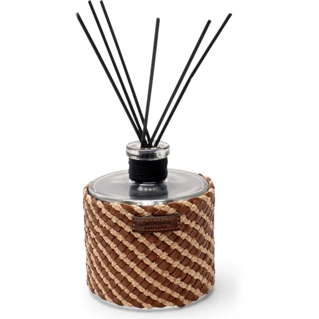 Côté Bougie geursticks Raphia Cuir May- Amber - 500 ml Bruin