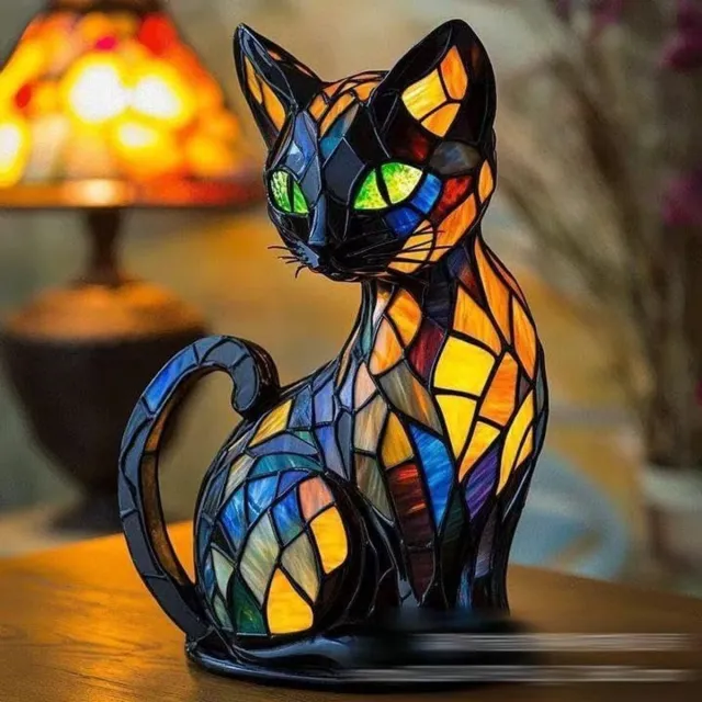 OUYLAF bureaulamp - Kat Lamp - kat lampje - kat nachtlamp - nachtlampje - nachtlampjes - voor Kattenliefhebbers Kat type A