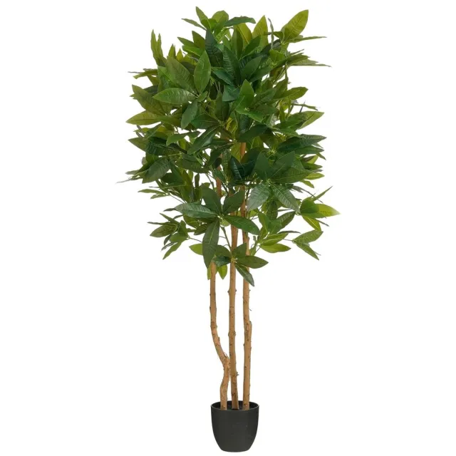 Mica Decorations Vingerplant Kunstplant in Bloempot - H150 x Ø70 cm - Groen