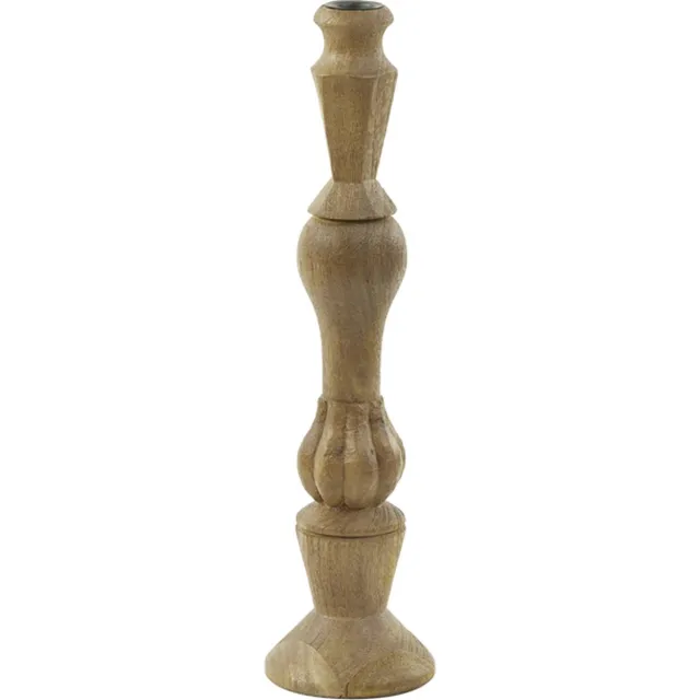 Light & Living Light&living Kandelaar Ø10x38 cm TAVOLA hout mat donker bruin