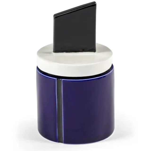 Serax Plan C Candela 01 geurkaars D8.5cm H14cm blauw / zwart meerkleurig