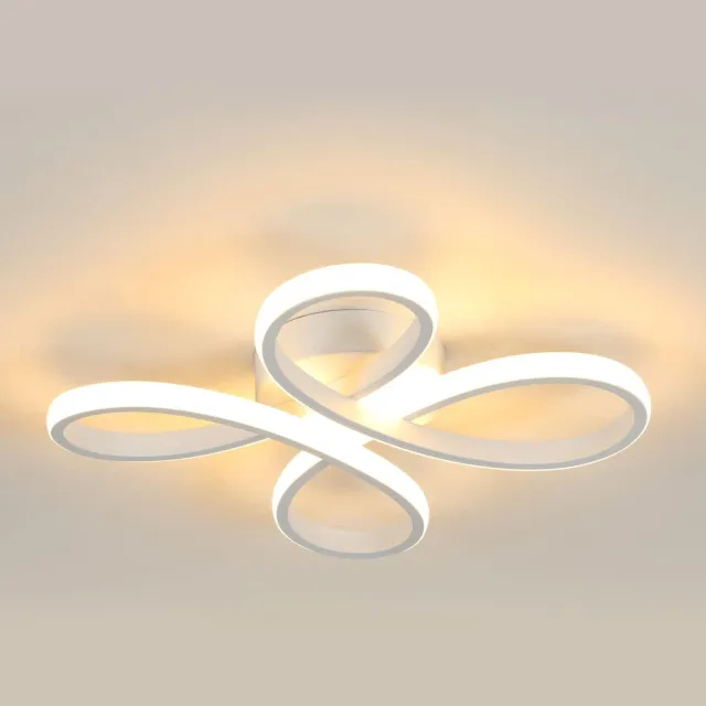 Riserva LED Plafondlamp modern minimalistisch bloemvormig wit 30W warm wit 3000K Ra80 voor woonkamer slaapkamer keuken
