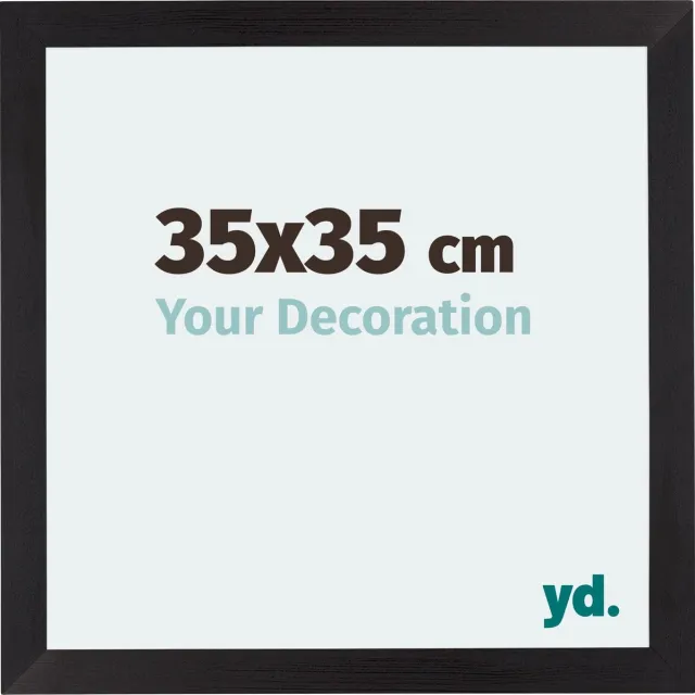 yd. Your Decoration - Fotolijst 35x35 cm - MDF - Zwart Houtnerf - Mura