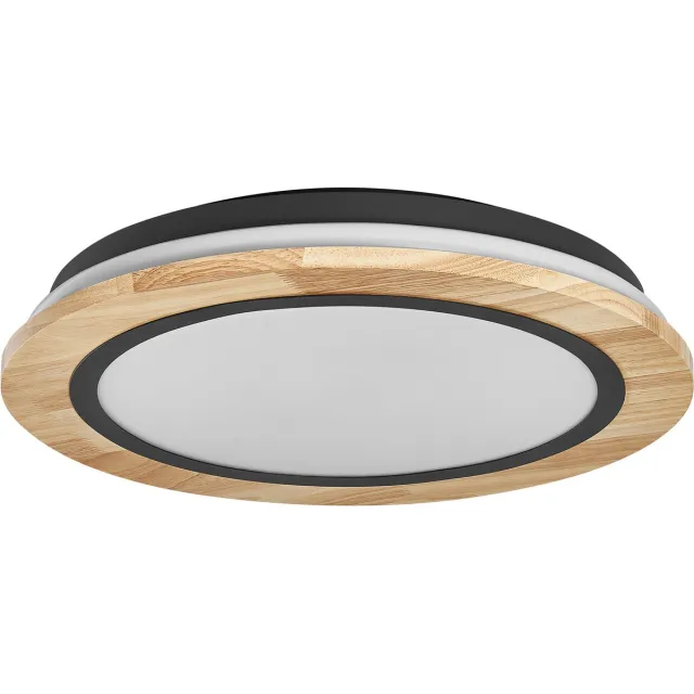 LEDVANCE SMART+ Wood WiFi plafondlamp, 24W, 295-lm, 4-mm wit