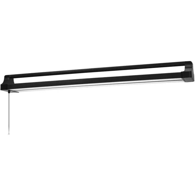 Osram OFFICE LINE kantoorplafondlamp in zwart met draaibaar lichtlichaam en trekschakelaar, 1,1 m lang, 42 W / 4000 lm, koud wit (4000 K) voor het verlichten van kantoren tot 30 m², IP20.