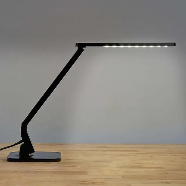 Lindby LED bureaulamp- met dimmer - 1licht - Metaal, kunststof - H: 45 cm - zwart - Inclusief lichtbron