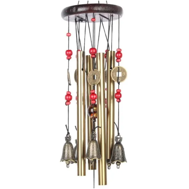 Ibenzoa Traditionele Feng Shui Windgong met Handgemaakte Chinese Klokken voor Huis en Tuin Decoratie goud