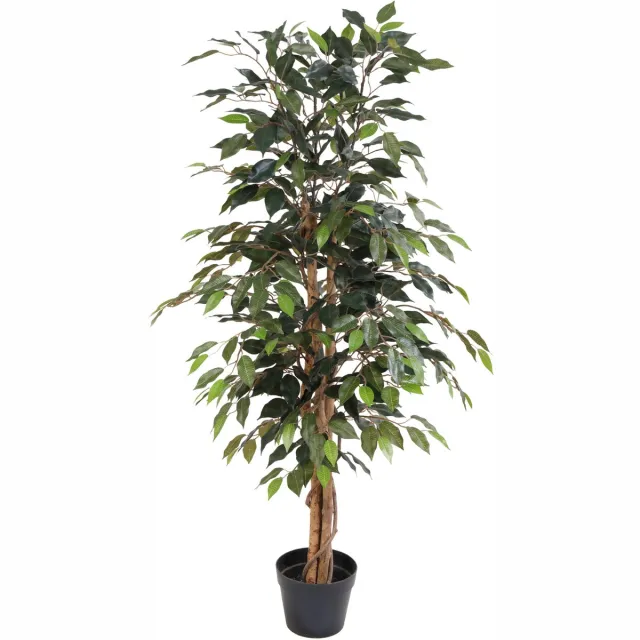Florafy Kunstplant Ficus Benjamina 130cm - Kunstplanten voor binnen - Onderhoudsvrij Groen