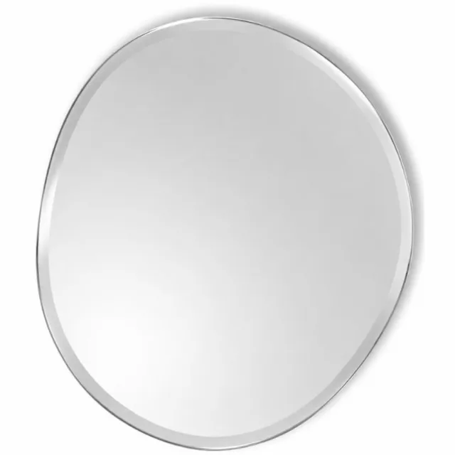 Fameilleur spiegel 50x50cm organic Mirra - glazen organische wandspiegel, voor hal, woonkamer, slaapkamer en badkamer, woondecoratie voor modern interieur, mooi als cadeau