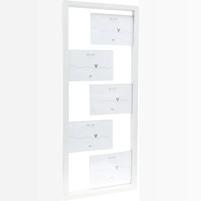 Deknudt Frames multifotolijst S68UA1 P5 - wit - mdf/kunststof - 5x 10x15