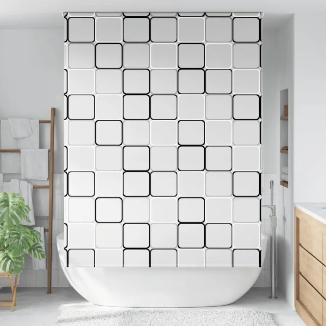 vidaXL Doucherolgordijn 150x240 cm stofbreedte 146 cm meerkleurig