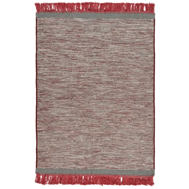 Dutch XXL Wollen Vloerkleed | Tapijt | Nomad | Gemeleerd | Rood