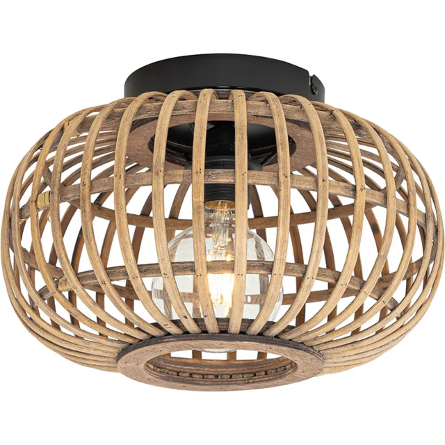 QAZQA amira - Oosterse Plafondlamp - 1 lichts - Ø 32 cm - Naturel - Woonkamer | Slaapkamer | Keuken
