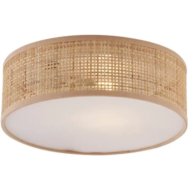 QAZQA trammy - Oosterse Plafondlamp - 1 lichts - Ø 30 cm - Naturel - Woonkamer | Slaapkamer | Keuken