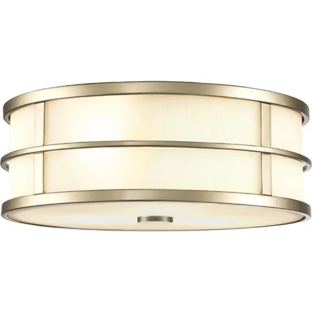 Feiss LED Plafondlamp Fusion | 3X E27 Max 40W | Dimbaar | Painted Natural Brass Geen