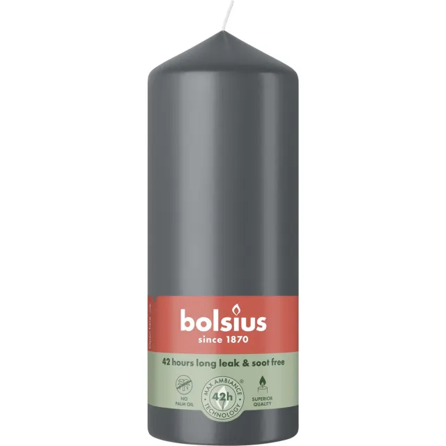 Bolsius Stompkaars 150/58 Stormy Grey (1 stuk)