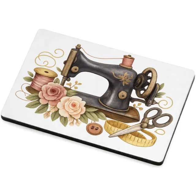 Mr Cadeautjes MDF magnetische fotolijst 7,5 x 5 - design Vintage workshop-compositie met een ander ambachtelijk hoofd | cadeau Wit
