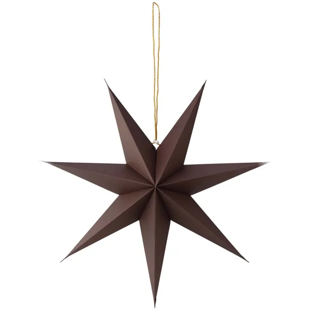 vtwonen Kerstster - Papier - Donkerbruin - 60x16 cm
