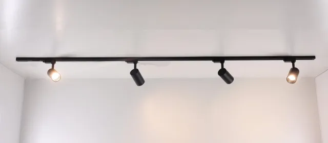 Nova Luce Railverlichting - complete set Maxi - 2 meter zwart met 4 spots railsysteem