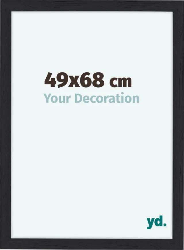 yd. Your Decoration - Fotolijst 49x68 cm - MDF - Zwart Houtnerf - Como