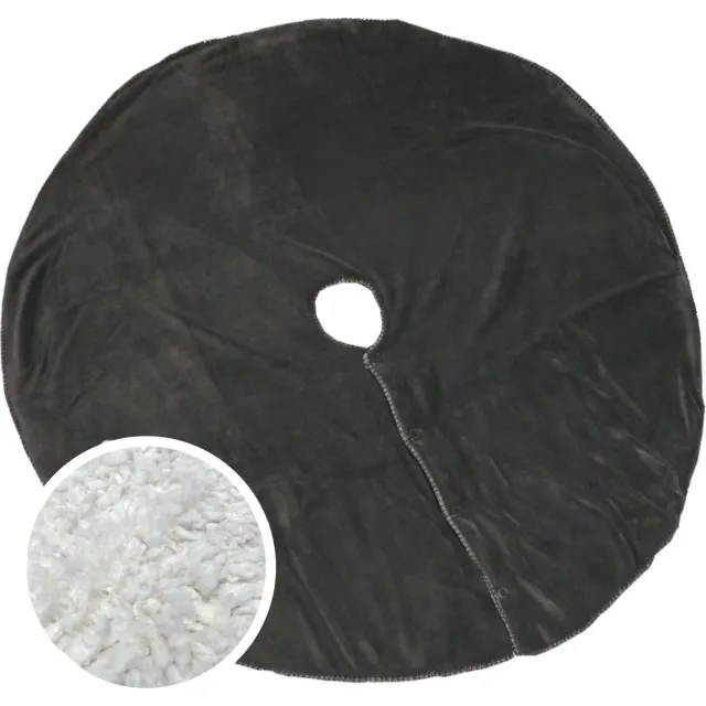 Unique Living Kerstmis Kerstboomrok Treeskirt Coby 110cm Ø dark grey Grijs