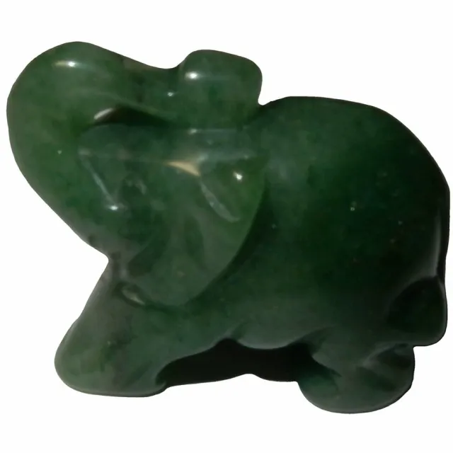 Shanna's Gems and more Aventurijn Olifant Beeldje groen