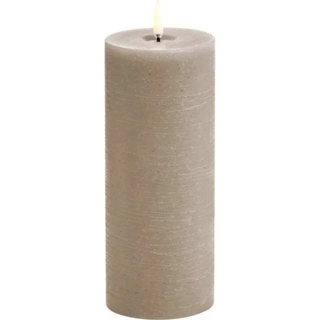 Uyuni Led kaars - Uyuni led-kaars Melted 7,8 x 20cm sandstone Zand